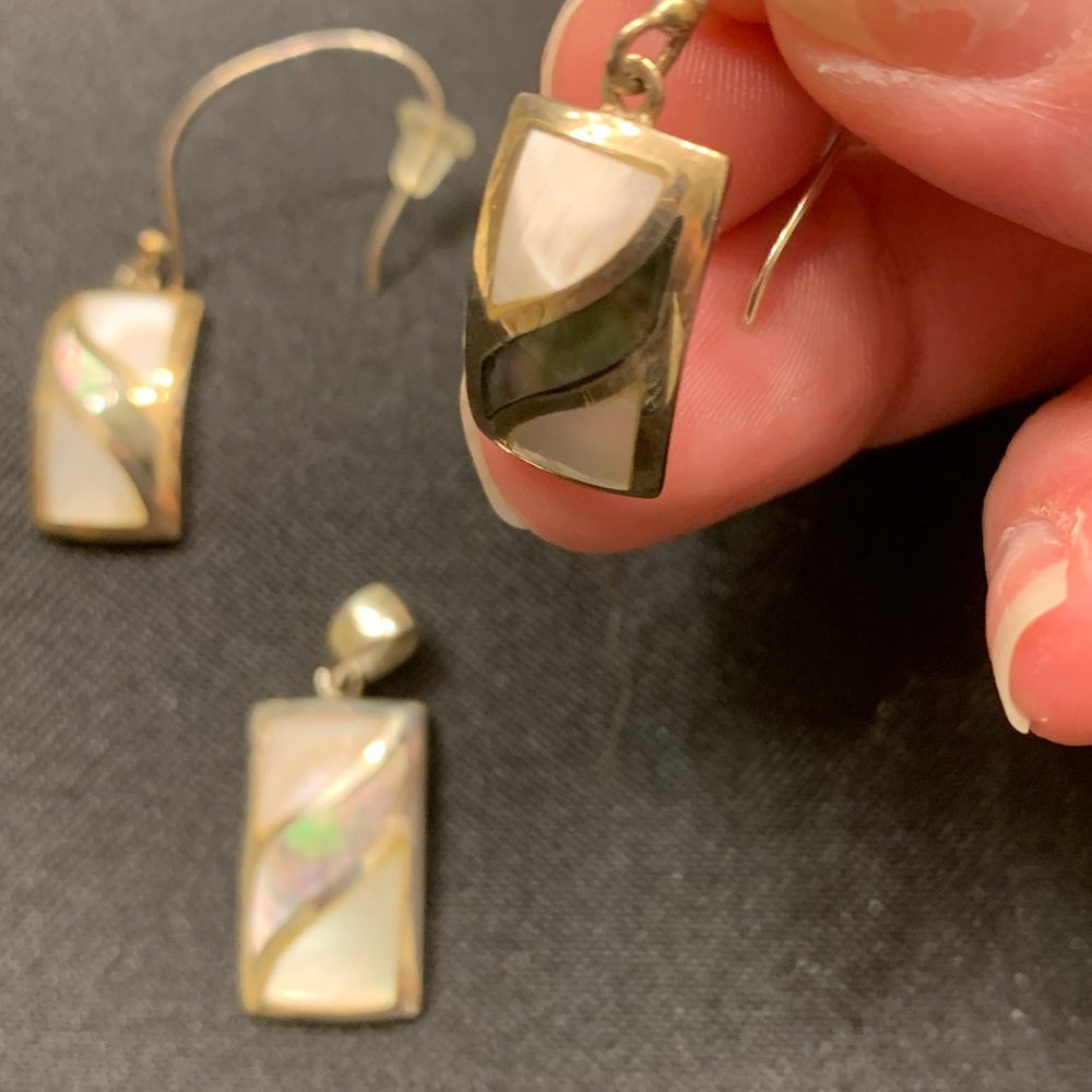 Sterling silver Earring and pendant set